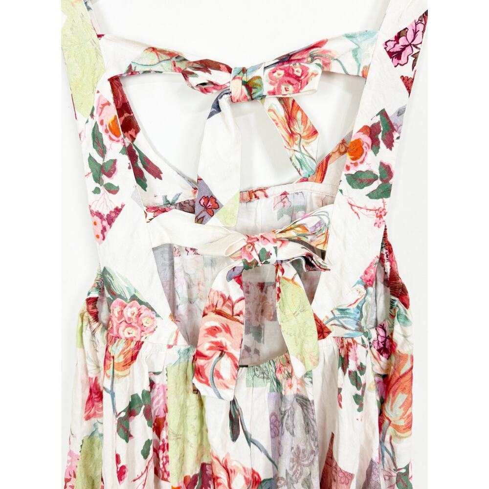 Anthropologie LyreBird Printed Tie-Back Midi Nap Dress - Picture 6 of 8
